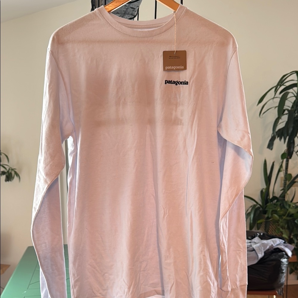 Patagonia White Long Sleeve Tee